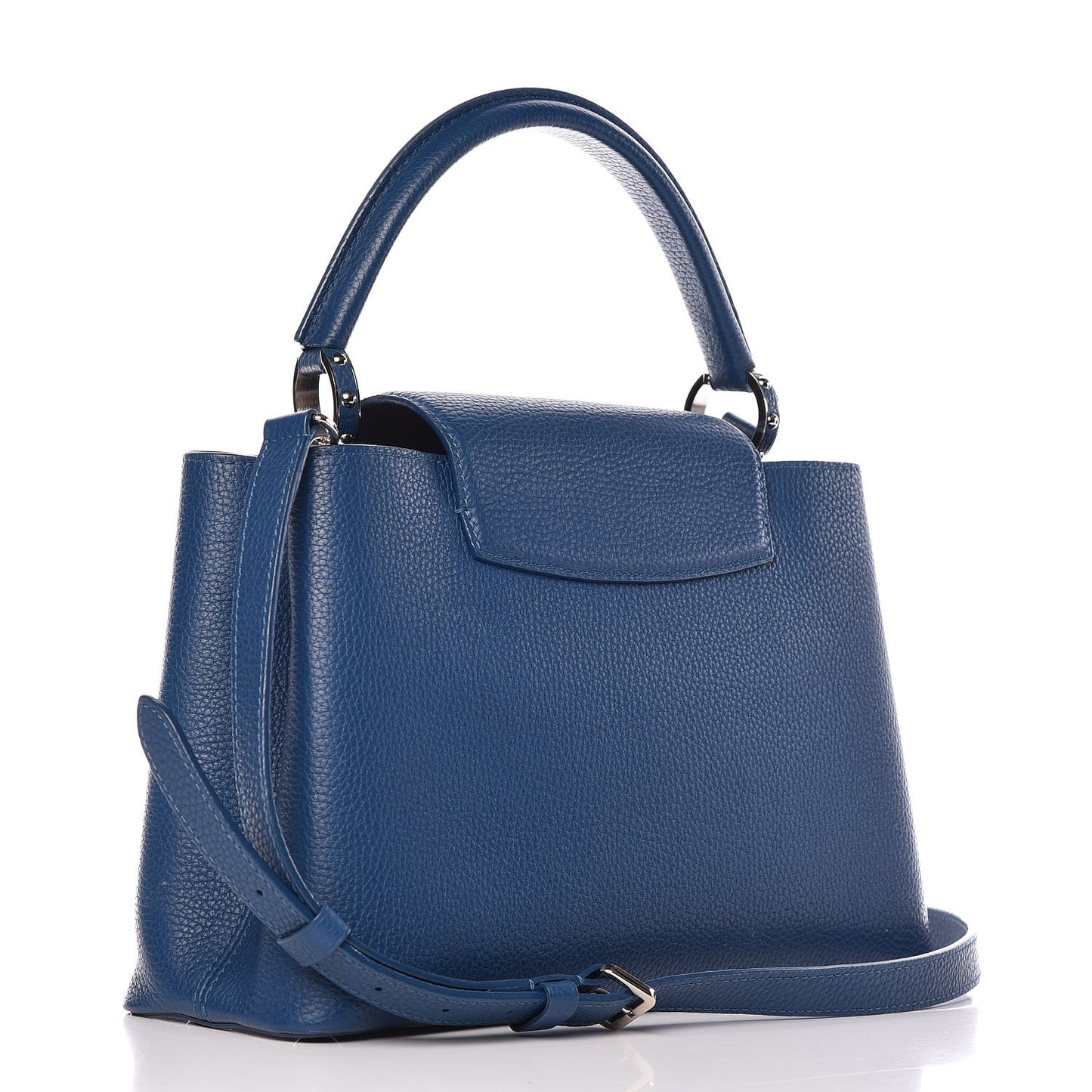 Taurillon Capucines PM Petrole Blue