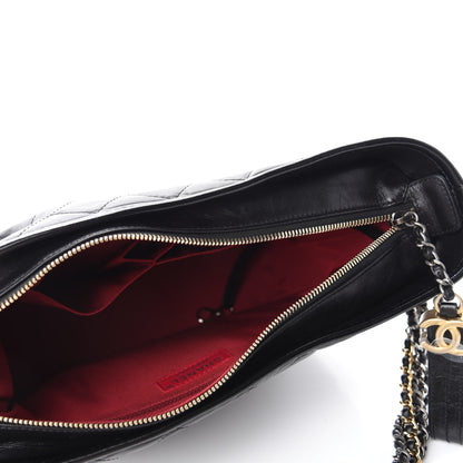 Chanel Aged Calfskin Quilted Medium Gabrielle Hobo Black 5 of 11