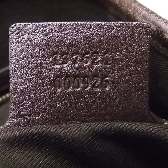 Guccissima Leather Pelham Chocolate Brown