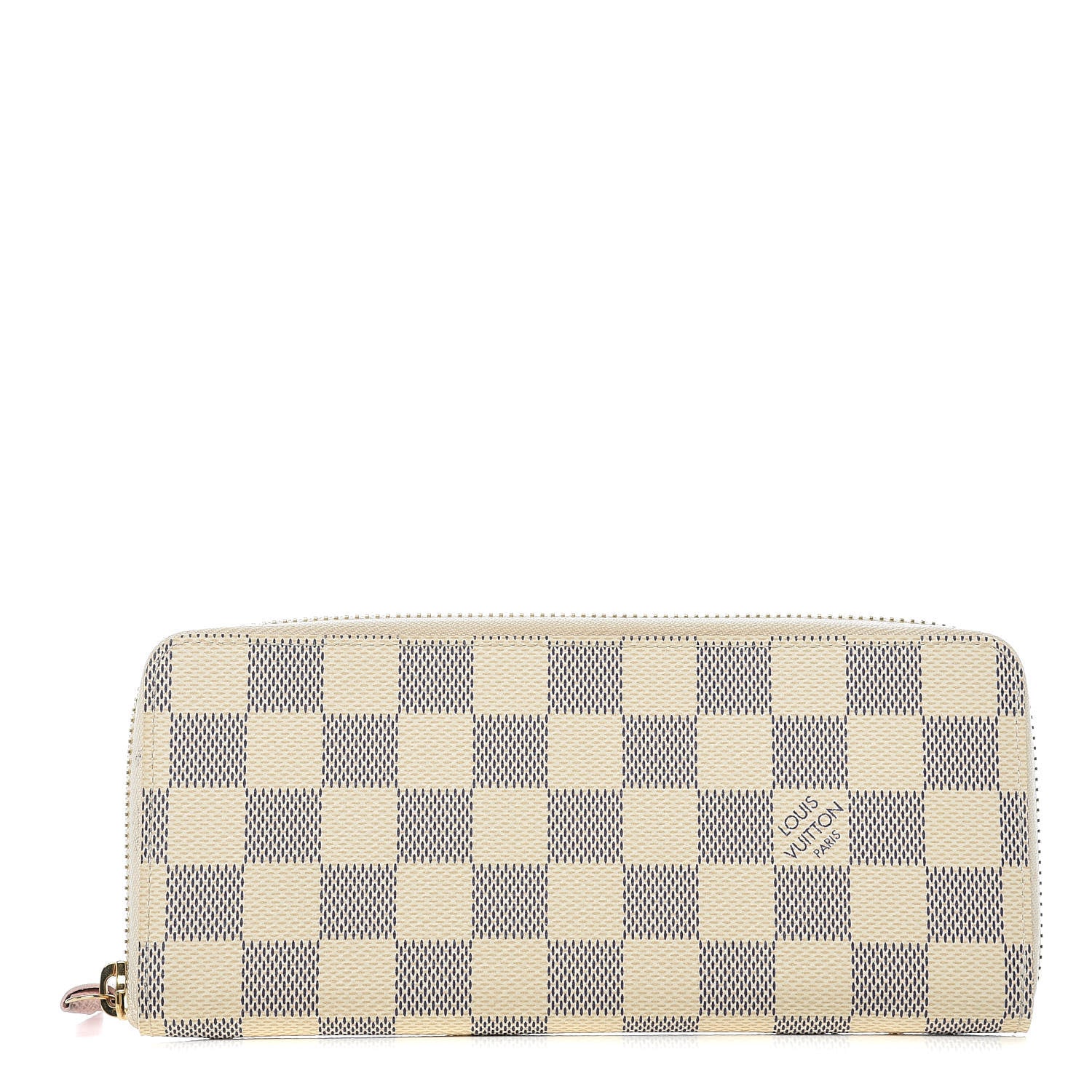 Louis Vuitton Damier Azur Clemence Wallet Rose Ballerine 1 of 7