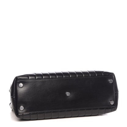 Saint Laurent Calfskin Y Quilted Monogram Large Loulou Chain Satchel Black 4 of 11