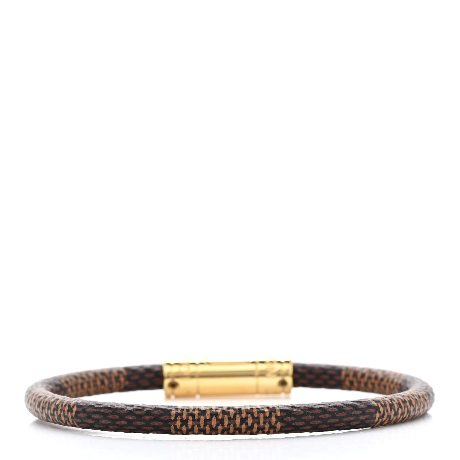 Louis Vuitton Damier Ebene Keep It Bracelet 19 3 of 5