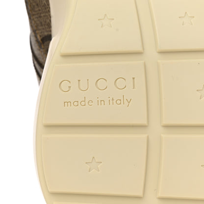 Gucci Maxi GG Supreme Monogram Gucci 100 Womens Rhyton Sneakers 37 Beige Ebony 8 of 9