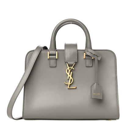 Saint Laurent Calfskin Monogram Baby Cabas Oyster Grey 1 of 10