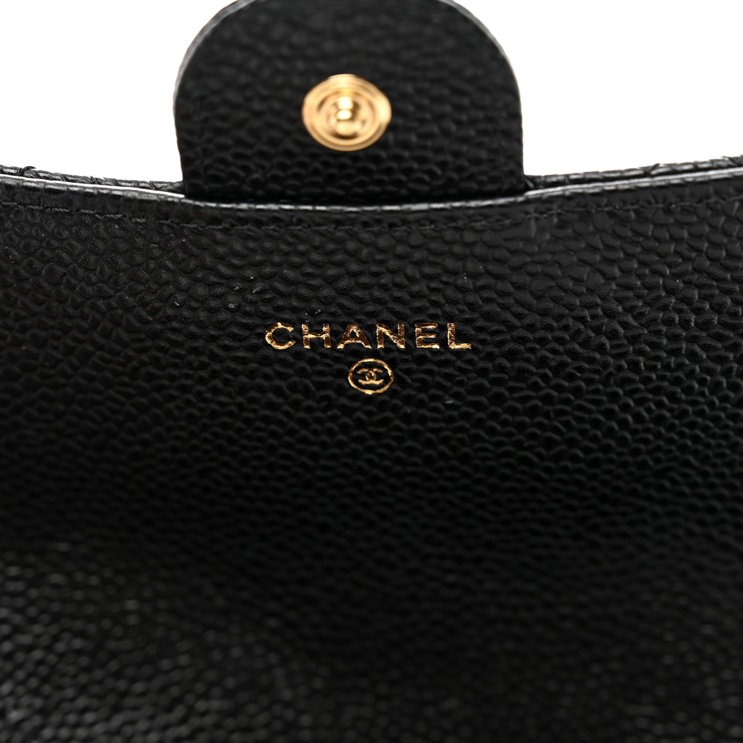 Chanel Caviar Quilted Large Gusset Flap Wallet Black 7 of 9