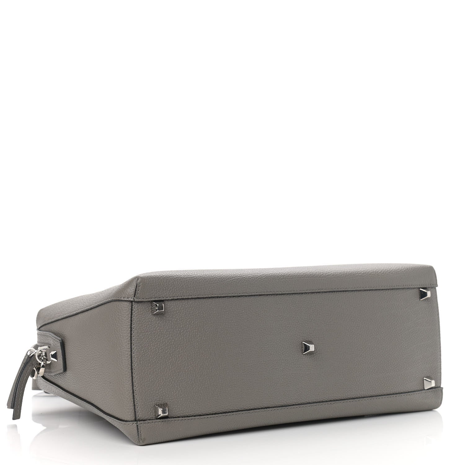 MCM Grained Calfskin Large Ella Boston Grey 4 of 8