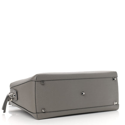 MCM Grained Calfskin Large Ella Boston Grey 4 of 8