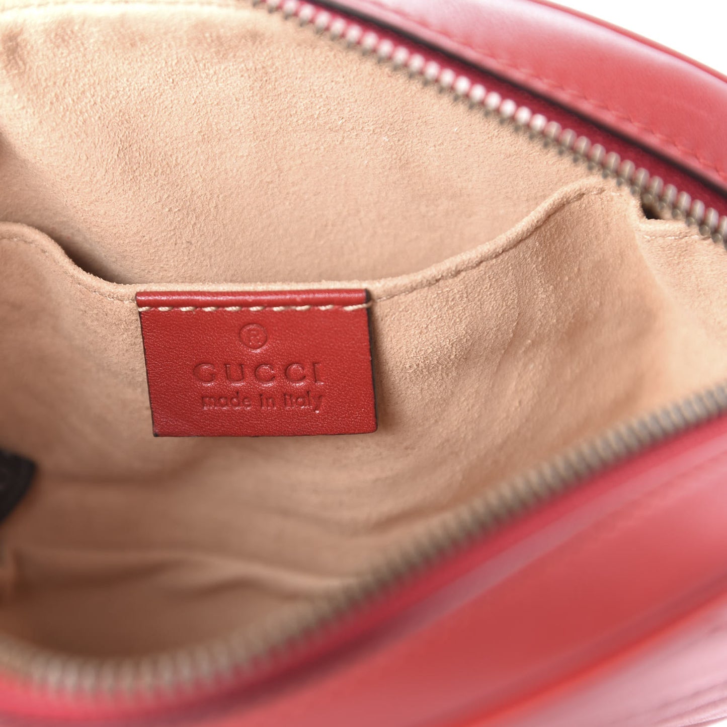 Calfskin Matelasse GG Marmont Belt Bag 75 30 Hibiscus Red