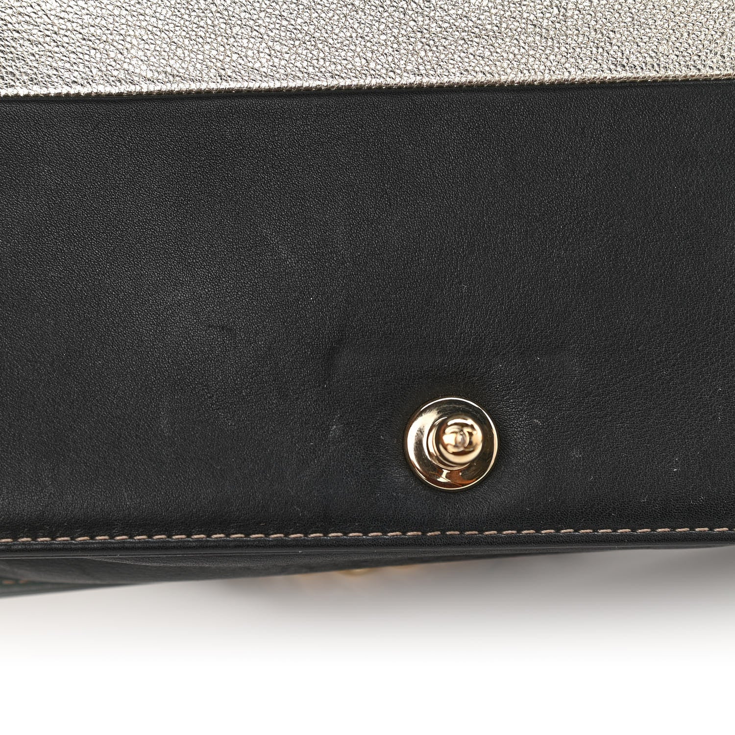 Chanel Metallic Goatskin Calfskin Medium Boy Flap Gold Black 14 of 16