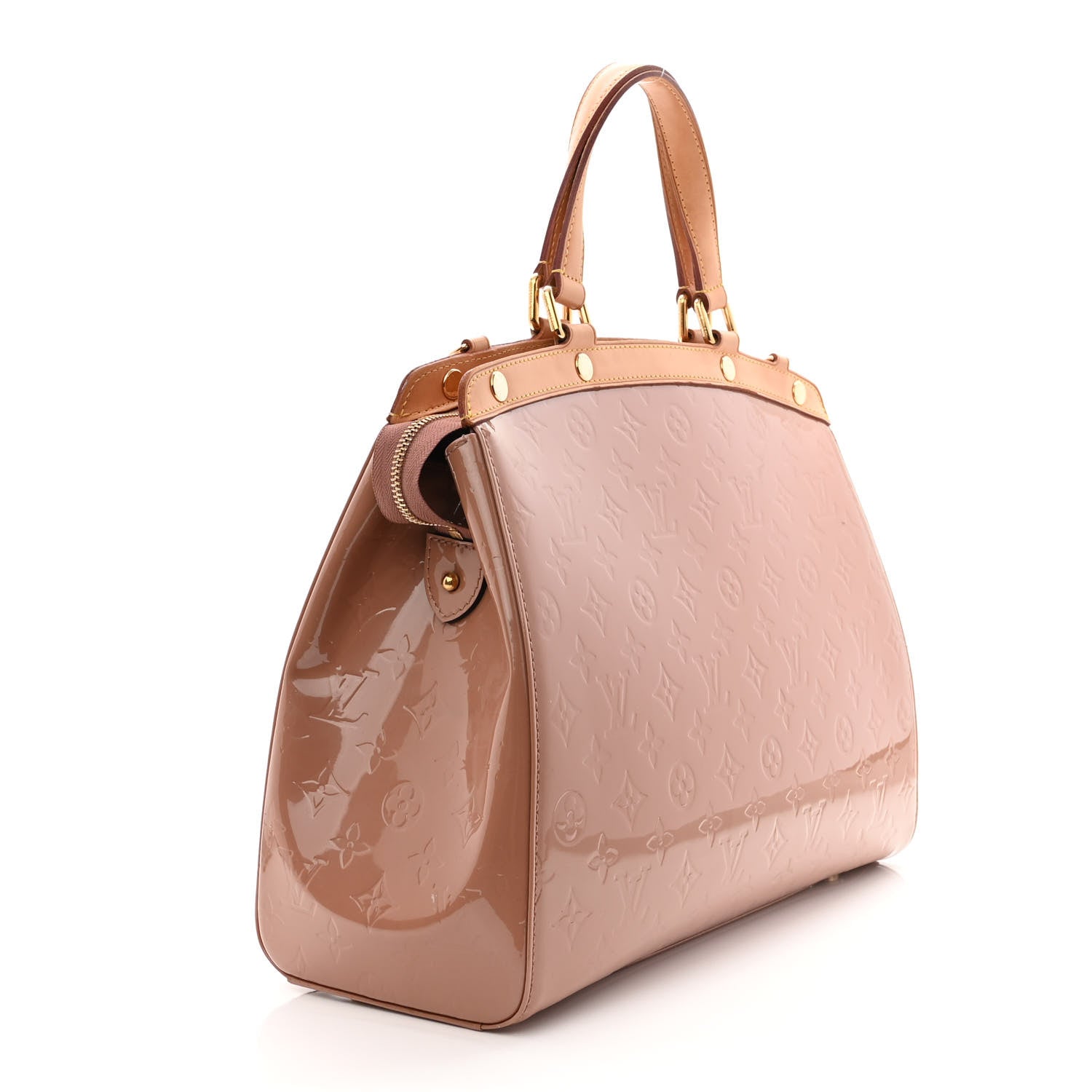 Louis Vuitton Vernis Brea GM Rose Velours 3 of 11