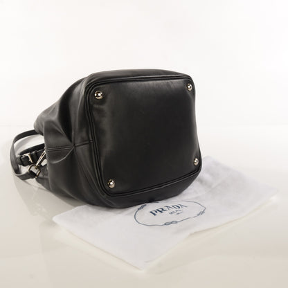 Prada Soft Calf Bucket Bag Nero Black 4 of 10