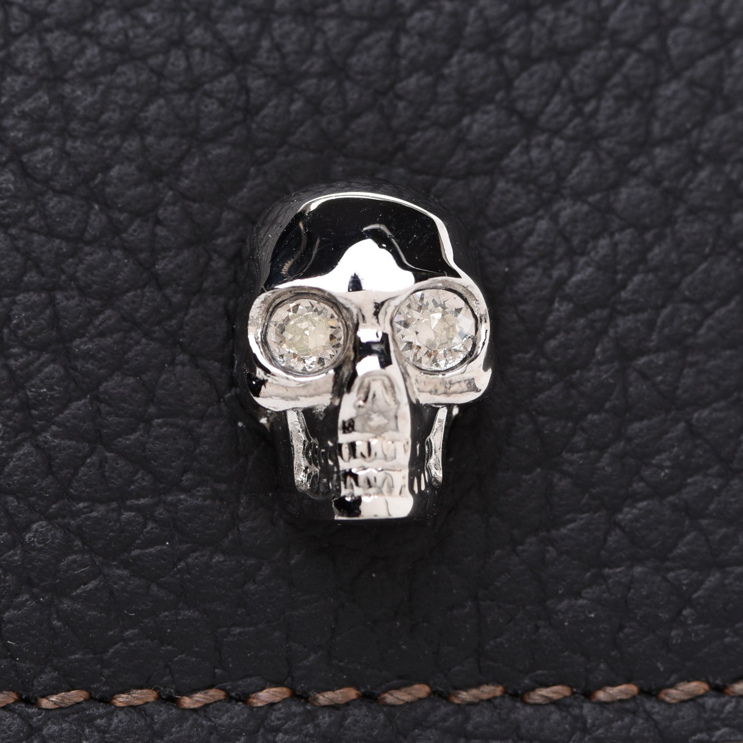 Alexander McQueen Calfskin Skull Short Flap Wallet 8 of 9
