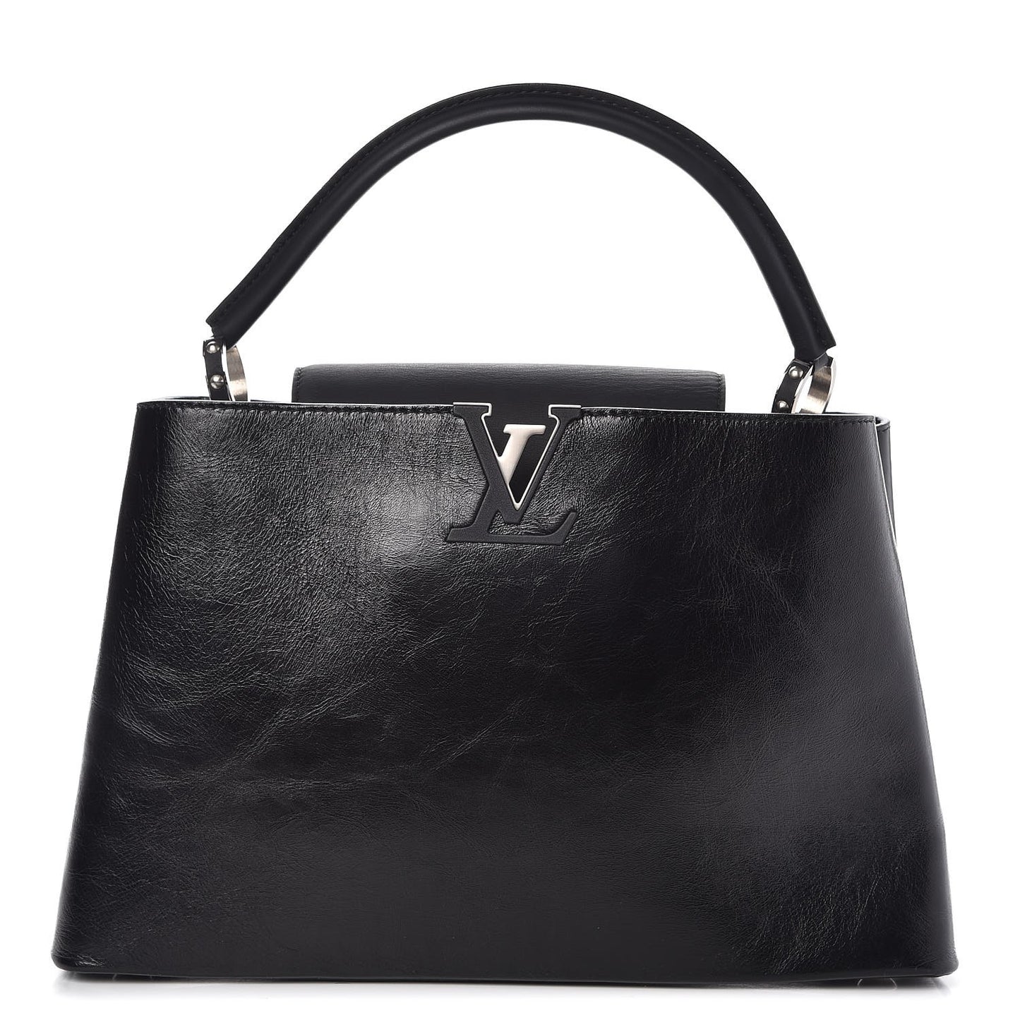 Taurillon Capucines MM Shiny Black