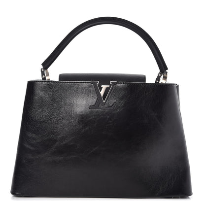 Louis Vuitton Taurillon Capucines MM Shiny Black 1 of 6