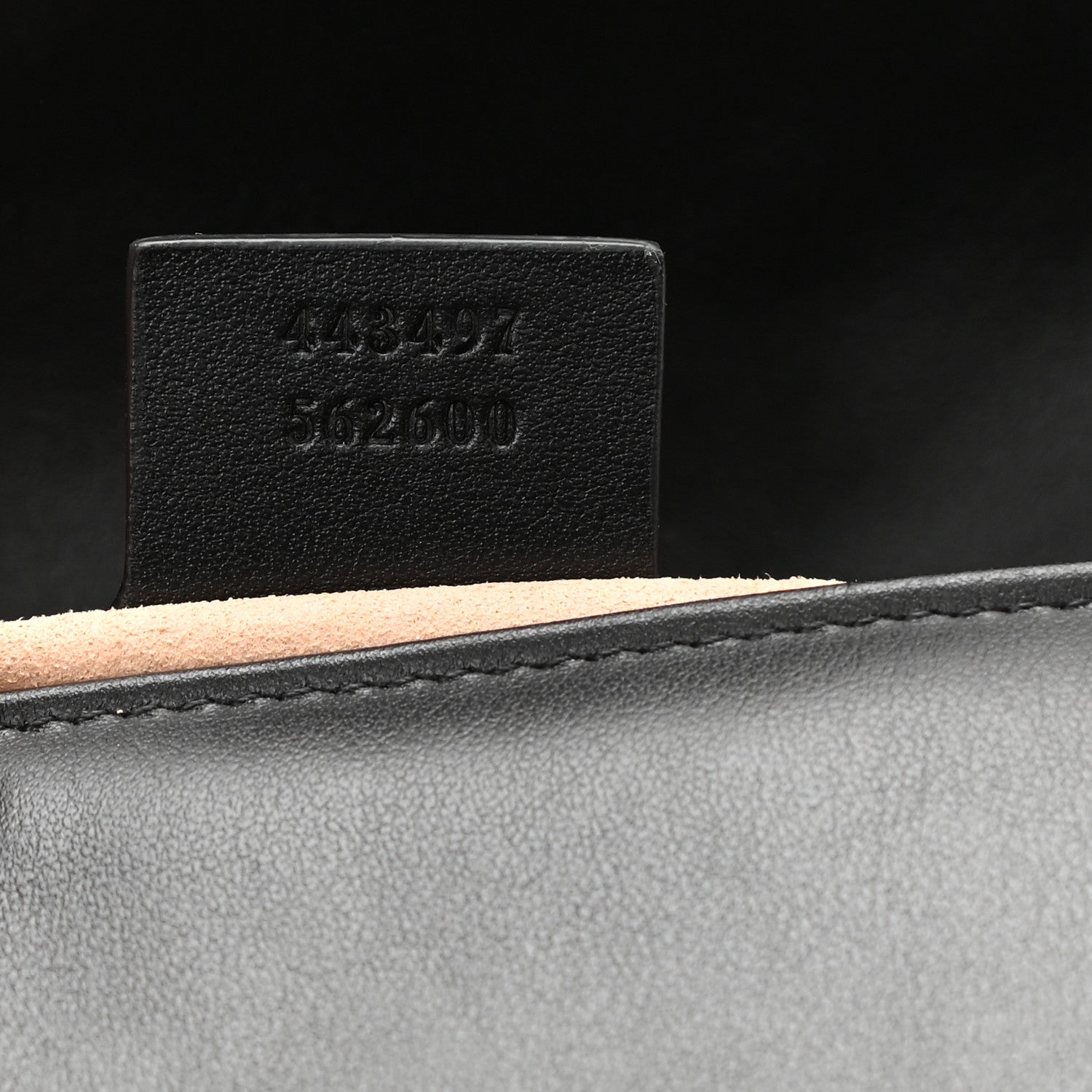 Gucci Calfskin Matelasse Small GG Marmont Shoulder Bag Black 6 of 7