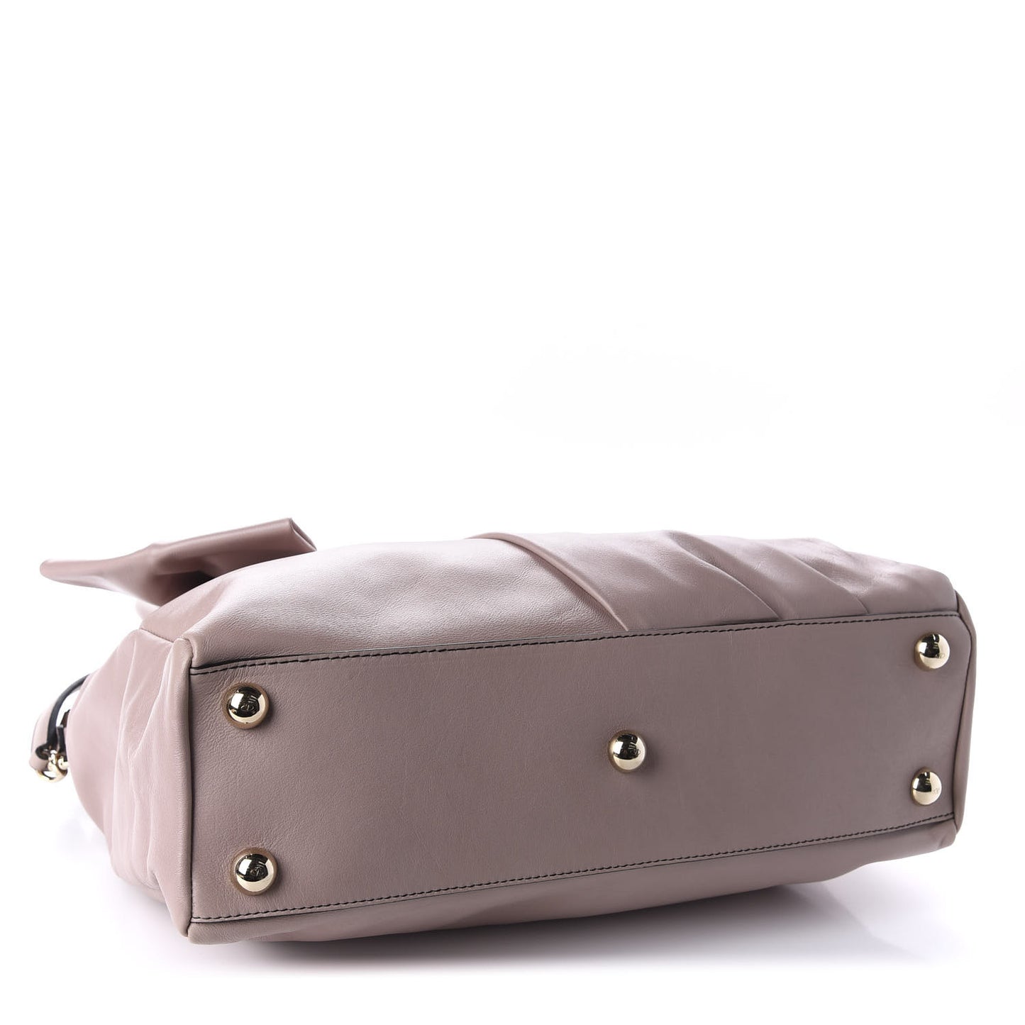 Nappa Bow Dome Tote Blush Nude