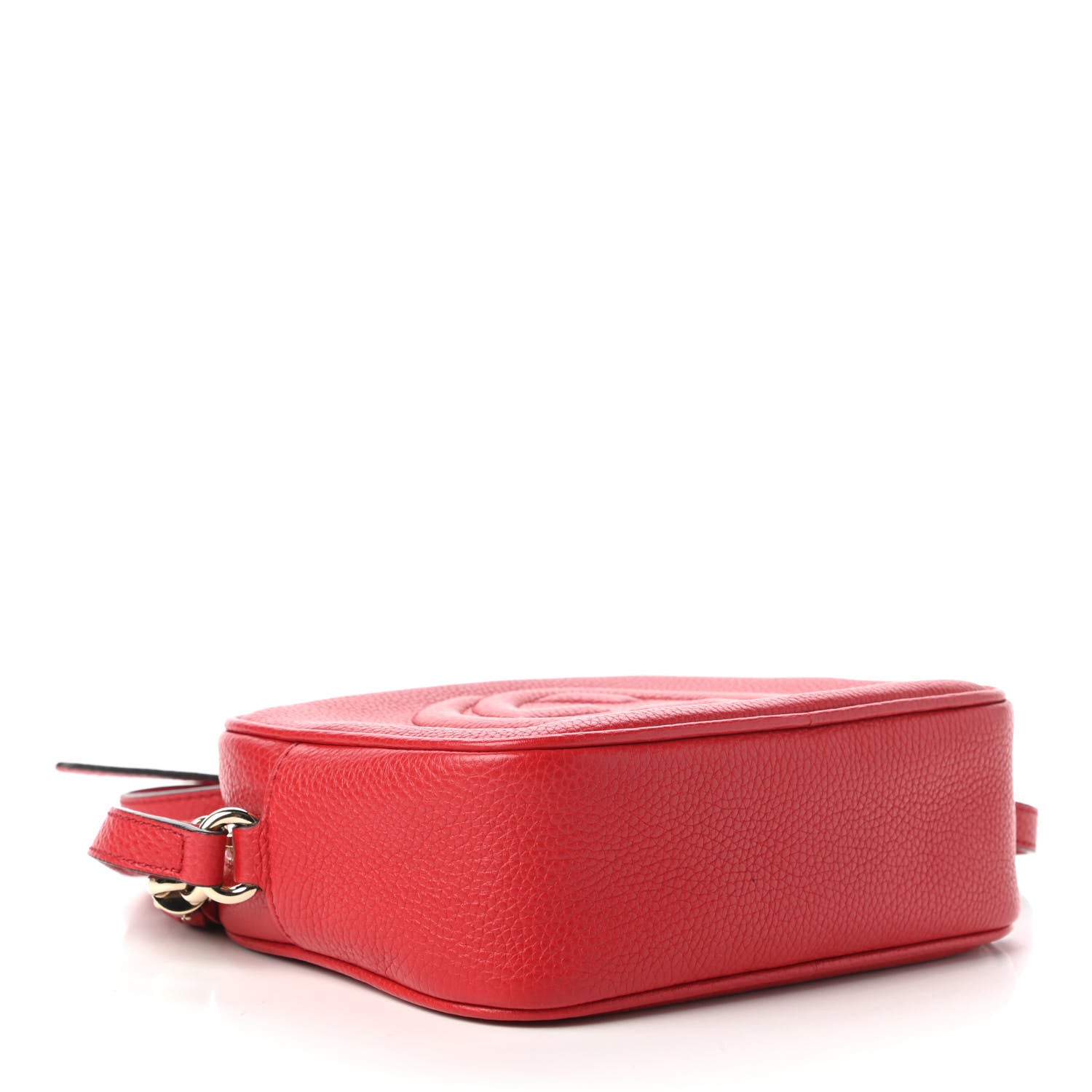 Gucci Pebbled Calfskin Small Soho Disco Bag Tabasco Red 4 of 11