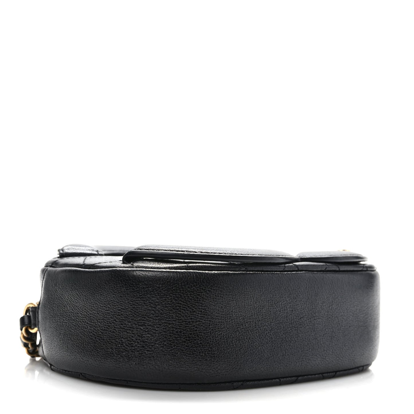 Lambskin Quilted Coco Midnight Camera Case Black