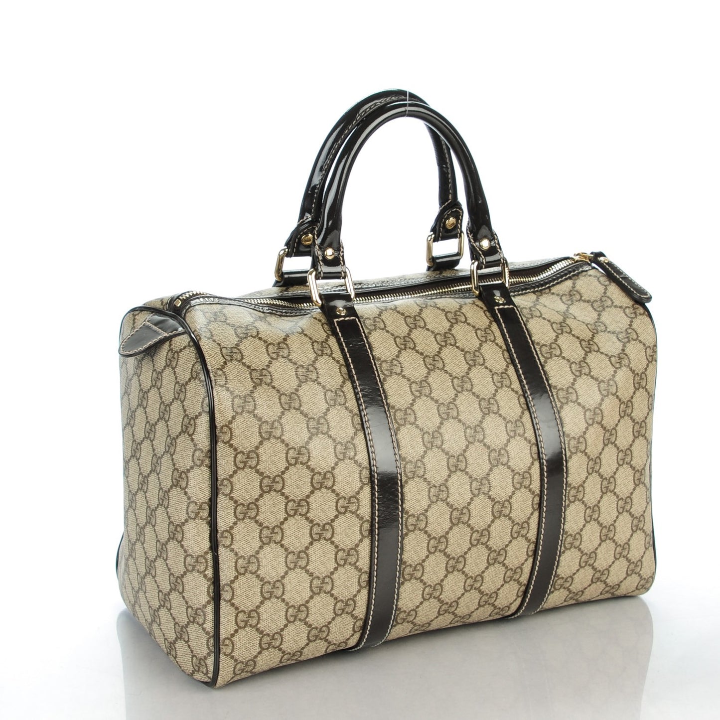 GG Plus Monogram Medium Joy Boston Dark Brown