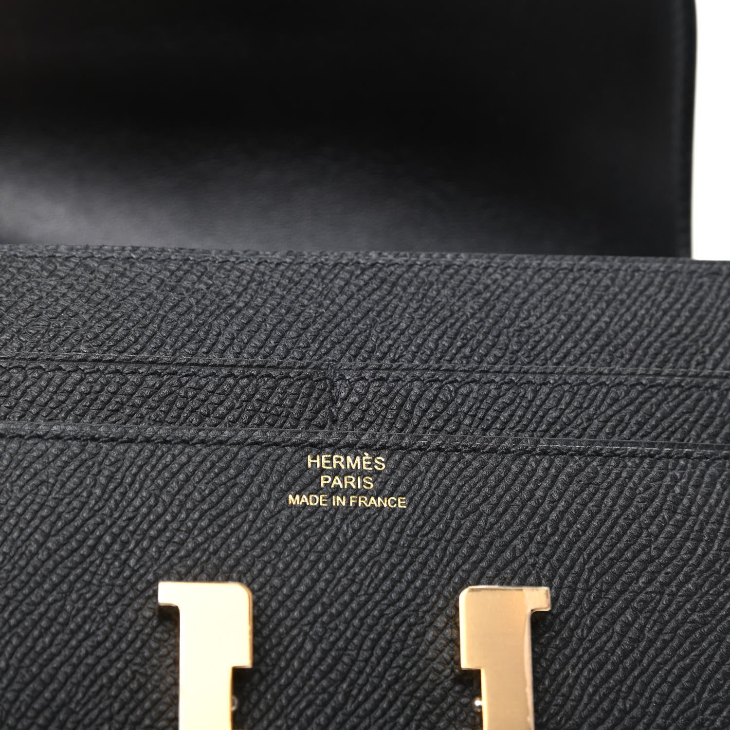 Hermes Epsom Constance Short Wallet Black 6 of 7