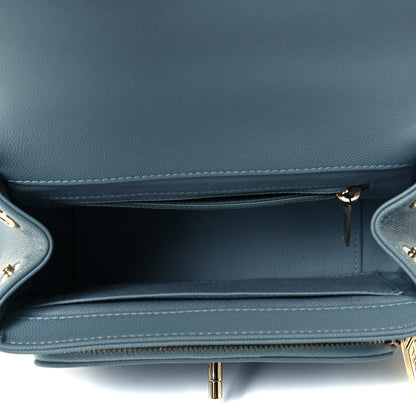 Chanel Caviar Quilted Small Business Affinity Flap Light Blue 5 of 9