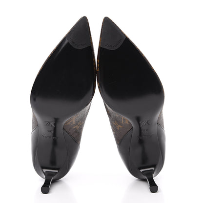 Louis Vuitton Monogram Cherie Pumps 38 Black 5 of 8