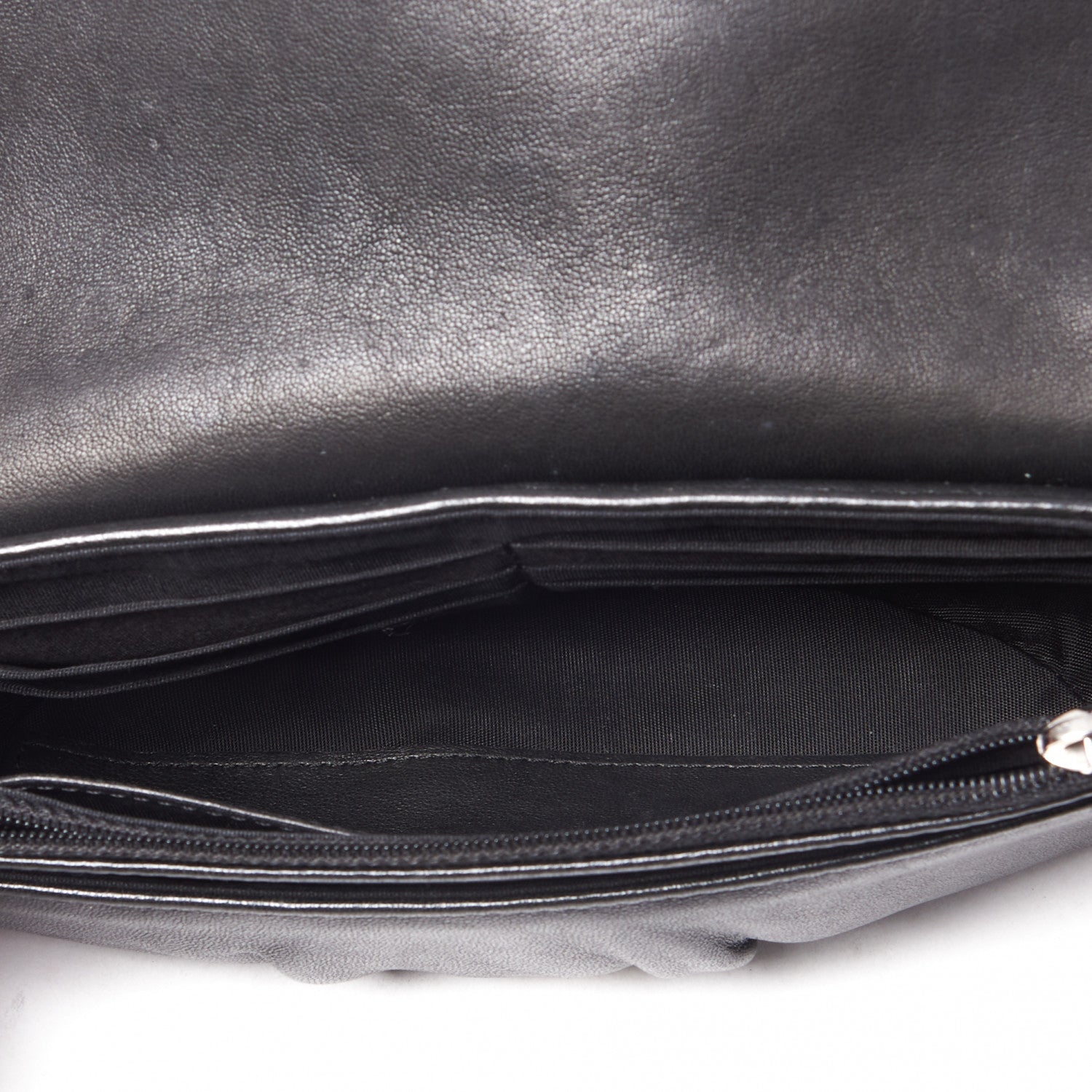 Chanel Lambskin Half Moon Wallet On Chain WOC Black 8 of 11