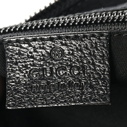 Gucci Monogram Medium Half Moon Hobo Black 5 of 9
