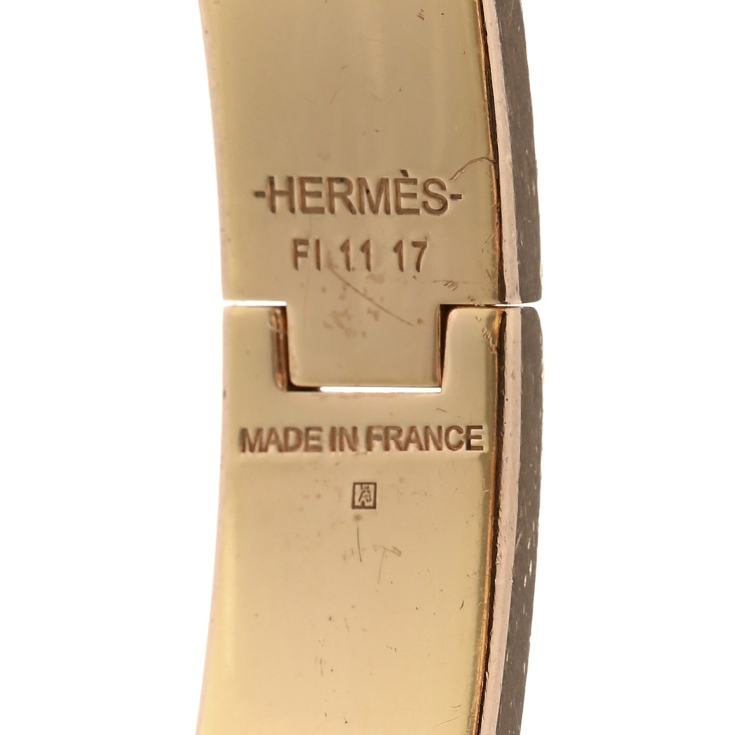 Enamel Narrow Clic Clac H Bracelet GM Black