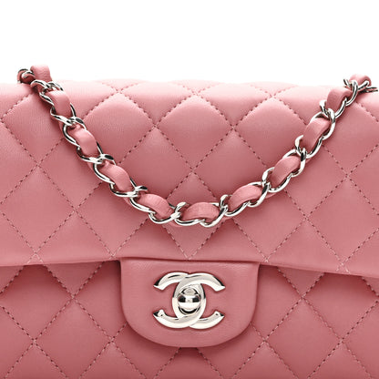 Chanel Lambskin Quilted Mini Rectangular Flap Pink 8 of 11