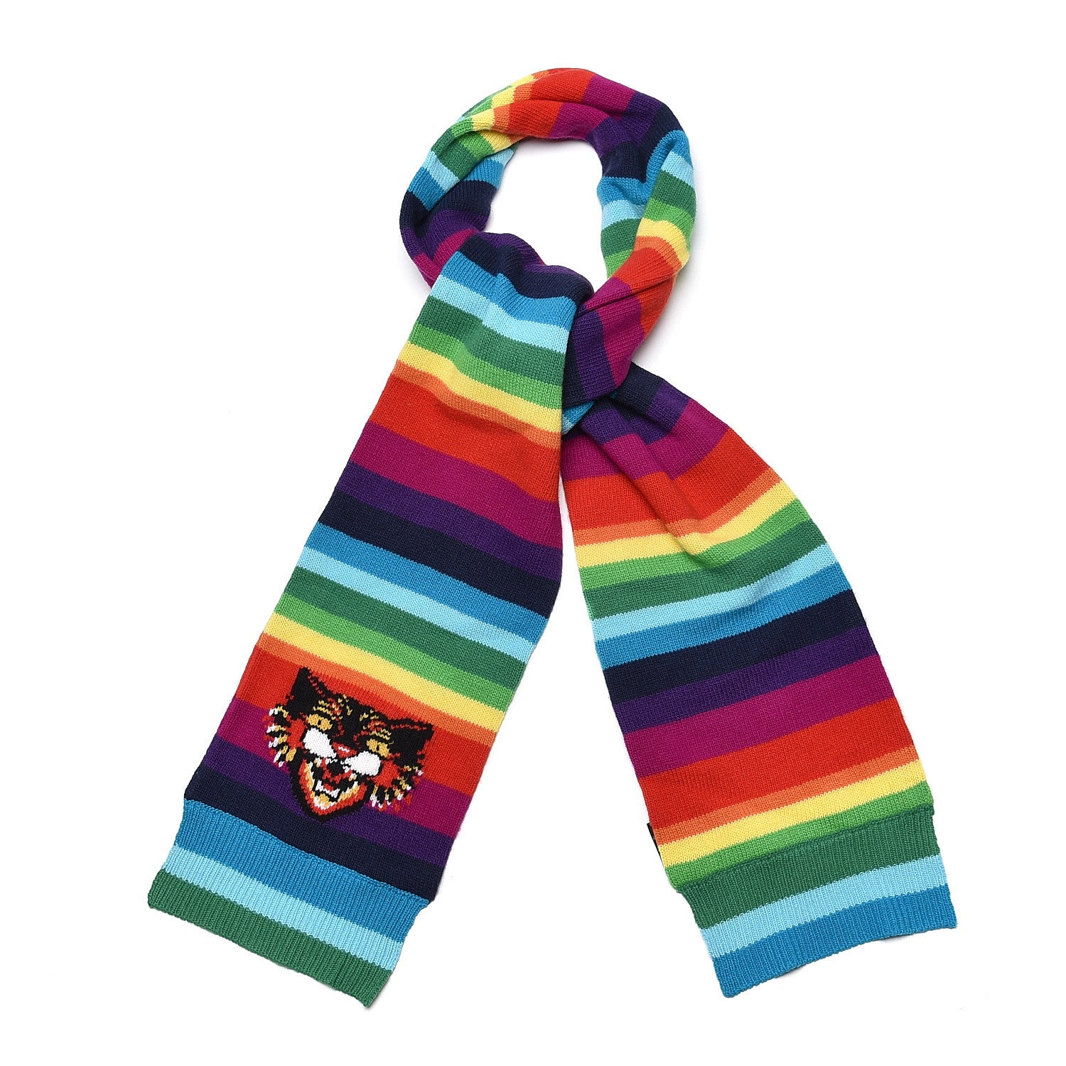 Gucci Wool Crazy Tiger Scarf Multicolor 1 of 5