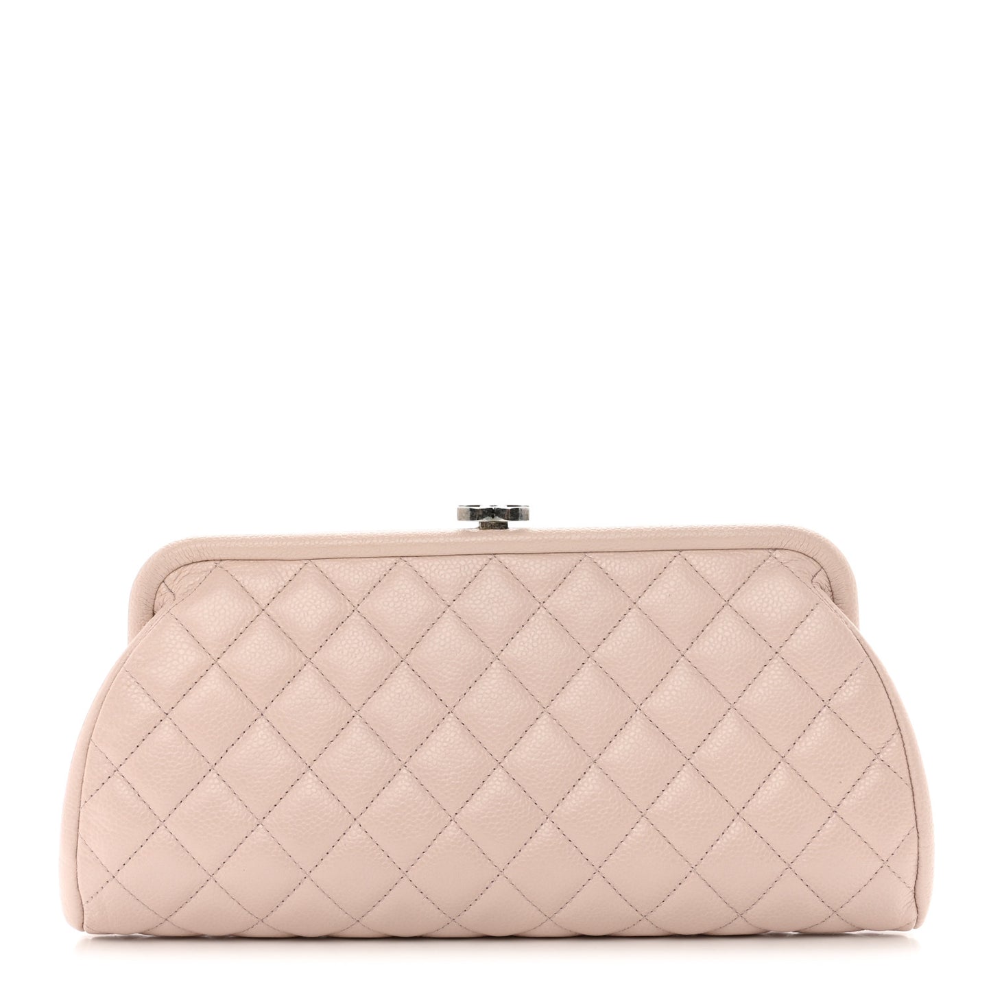 Caviar Quilted Timeless Clutch Pink