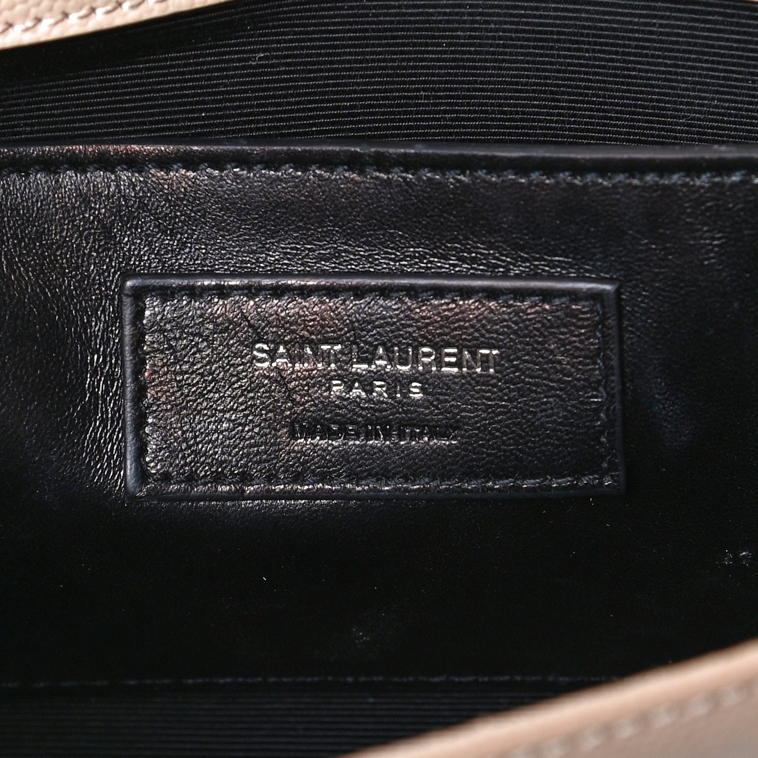 Saint Laurent Grain De Poudre Small Monogram Kate Satchel Nude Powder 6 of 10