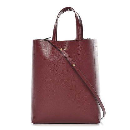 Celine Grained Calfskin Small Vertical Cabas Light Burgundy 1 of 8