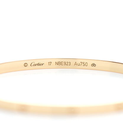 Cartier 18K Yellow Gold Small LOVE Bracelet 17 4 of 5