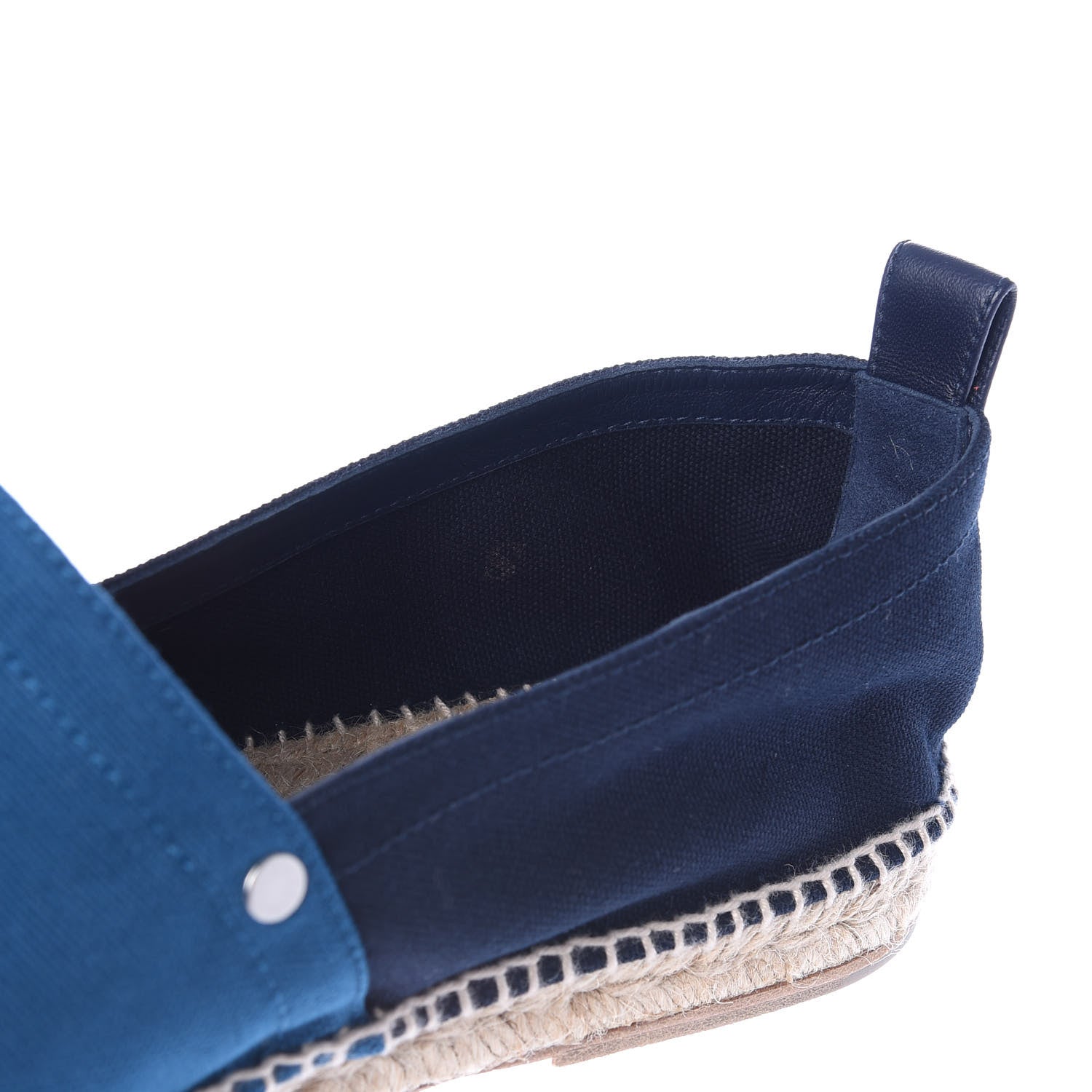 Hermes Toile Mens Eusebio Espadrilles 44 Marine 8 of 9
