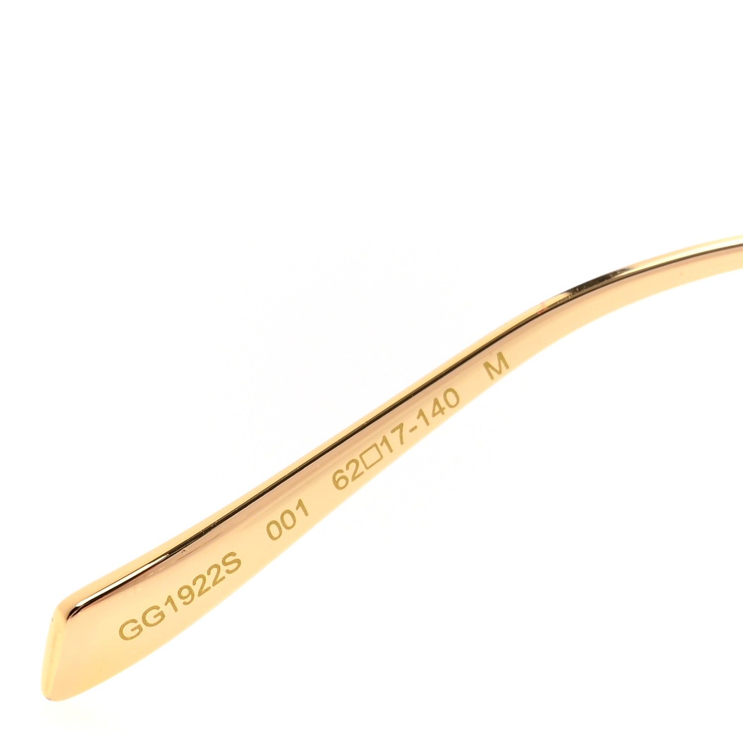 Gucci Metal Pearl Oval Sunglasses GG1922S Gold 6 of 9