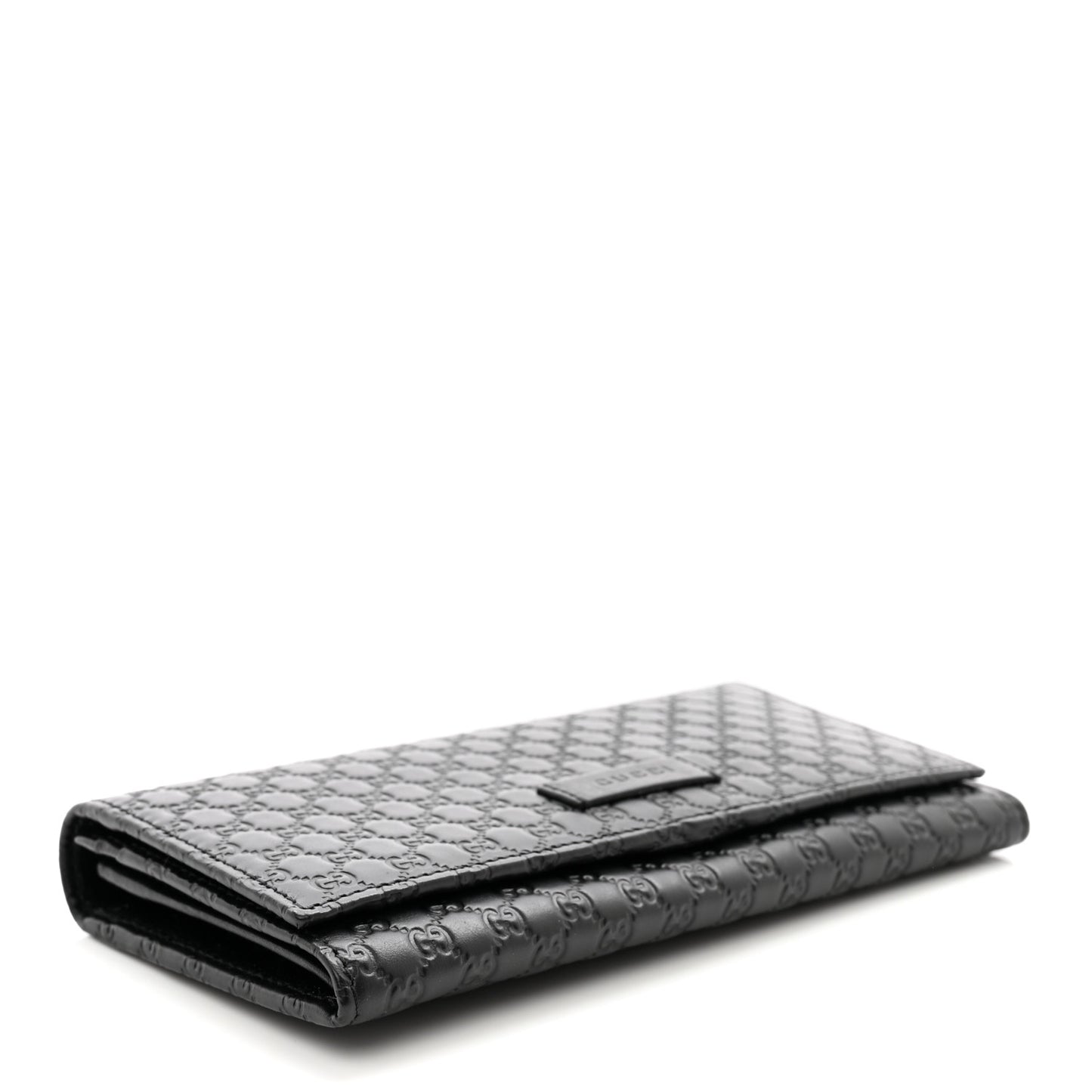 Soft Microguccissima Continental Wallet Black