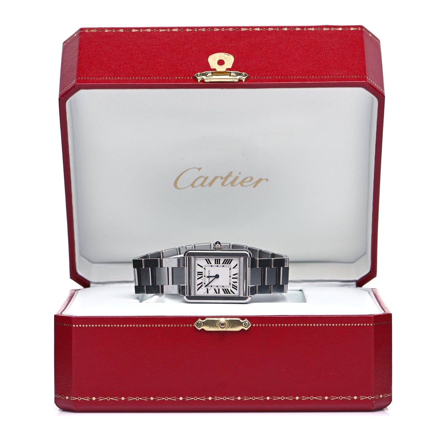 Stainless Steel 24mm Tank Solo Quartz Watch