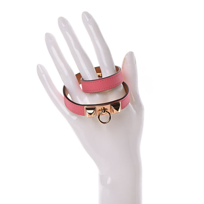 Hermes Swift Rivale Double Tour Bracelet XS Rose Azalee 2 of 7