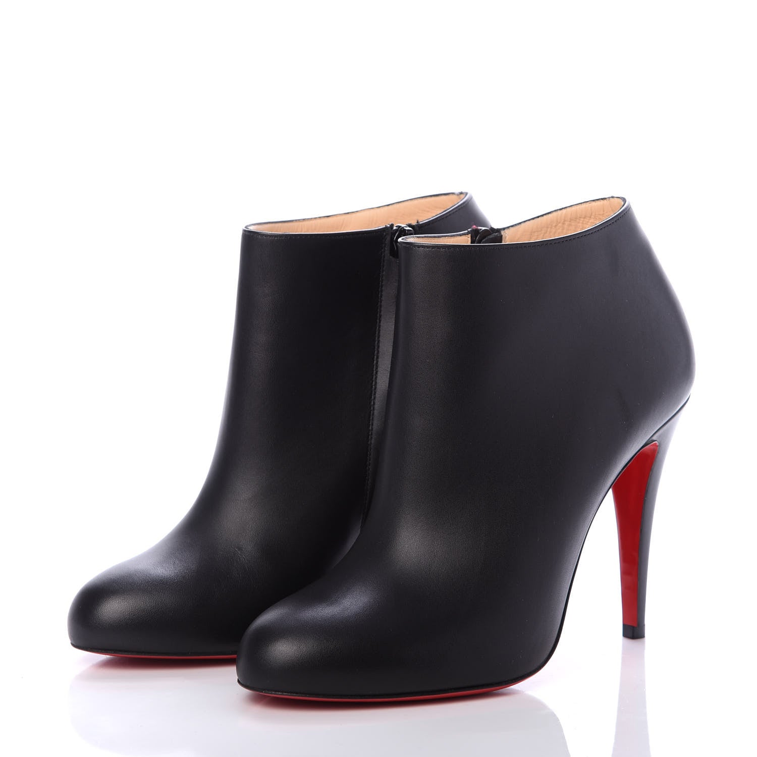 Christian Louboutin Calfskin Belle 100 Ankle Boots 39.5 Black 3 of 7