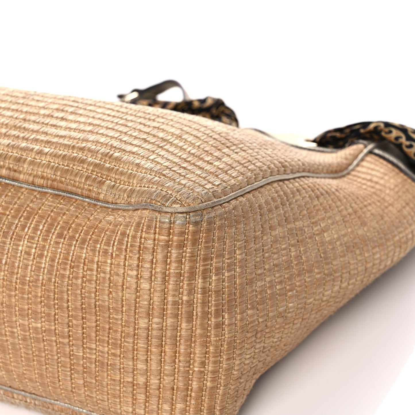 Natural Straw Large Positano Tote