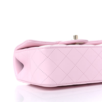 Chanel Lambskin Quilted Mini Top Handle Rectangular Flap Light Pink 8 of 10