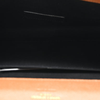 Saint Laurent Grain De Poudre Matelasse Chevron Monogram Cassandre Flap Pouch Natural Dark 5 of 8