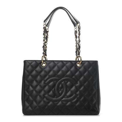 Chanel Caviar Quilted Grand Shopping Tote GST Black 1 of 4