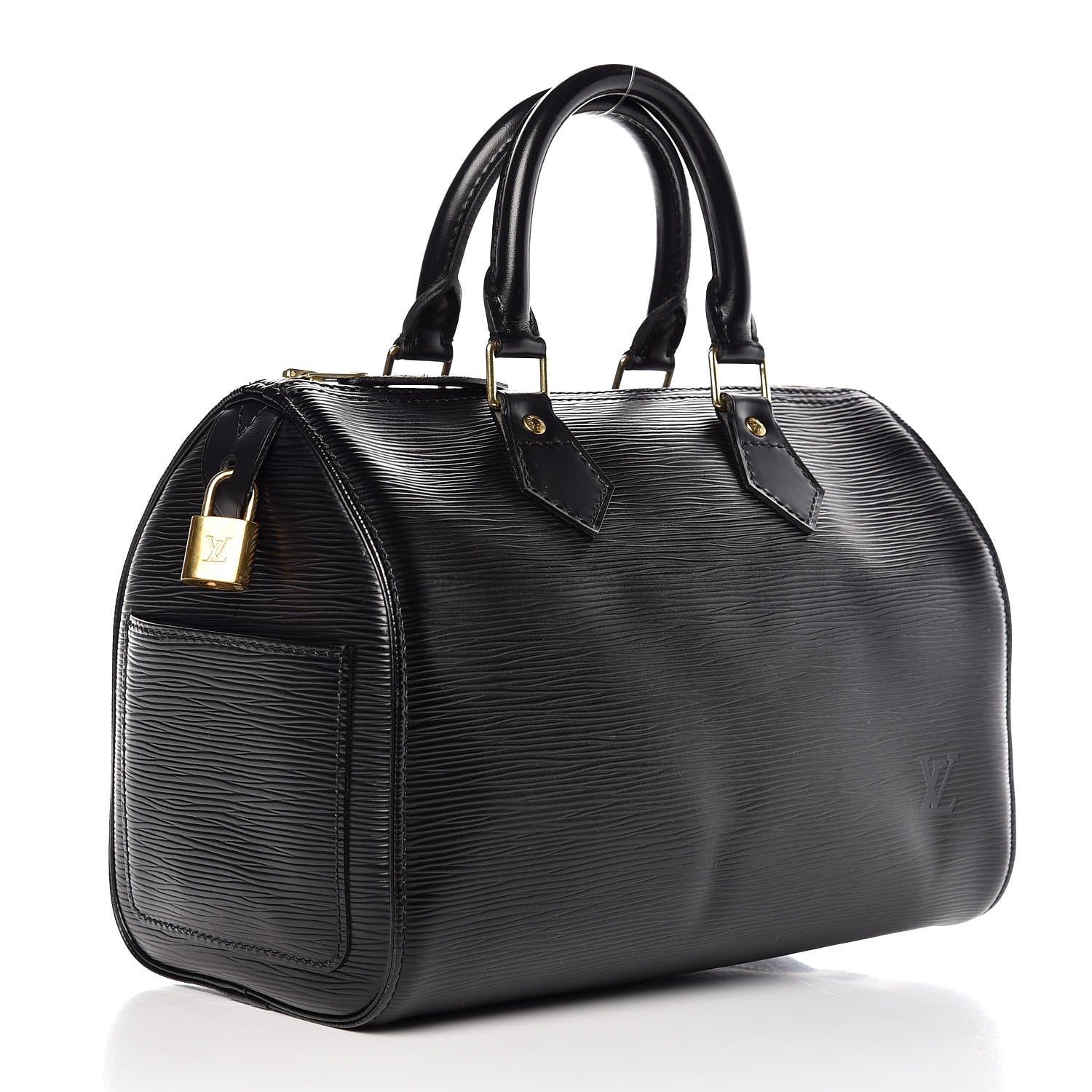 Louis Vuitton Epi Speedy 25 Black 3 of 7