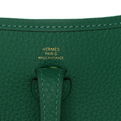 Hermes Taurillon Clemence Evelyne TPM Vert Vertigo 6 of 11