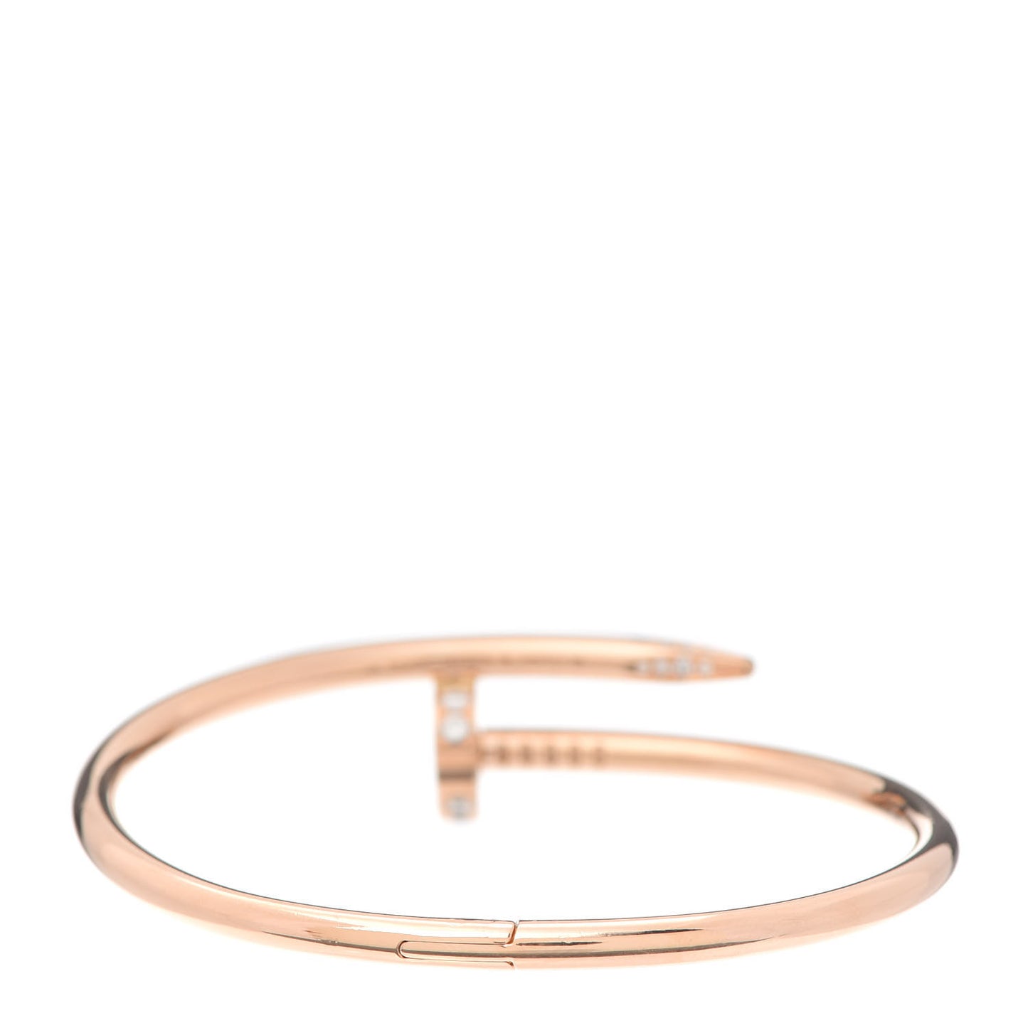 18K Pink Gold Diamond Juste Un Clou Bracelet 16