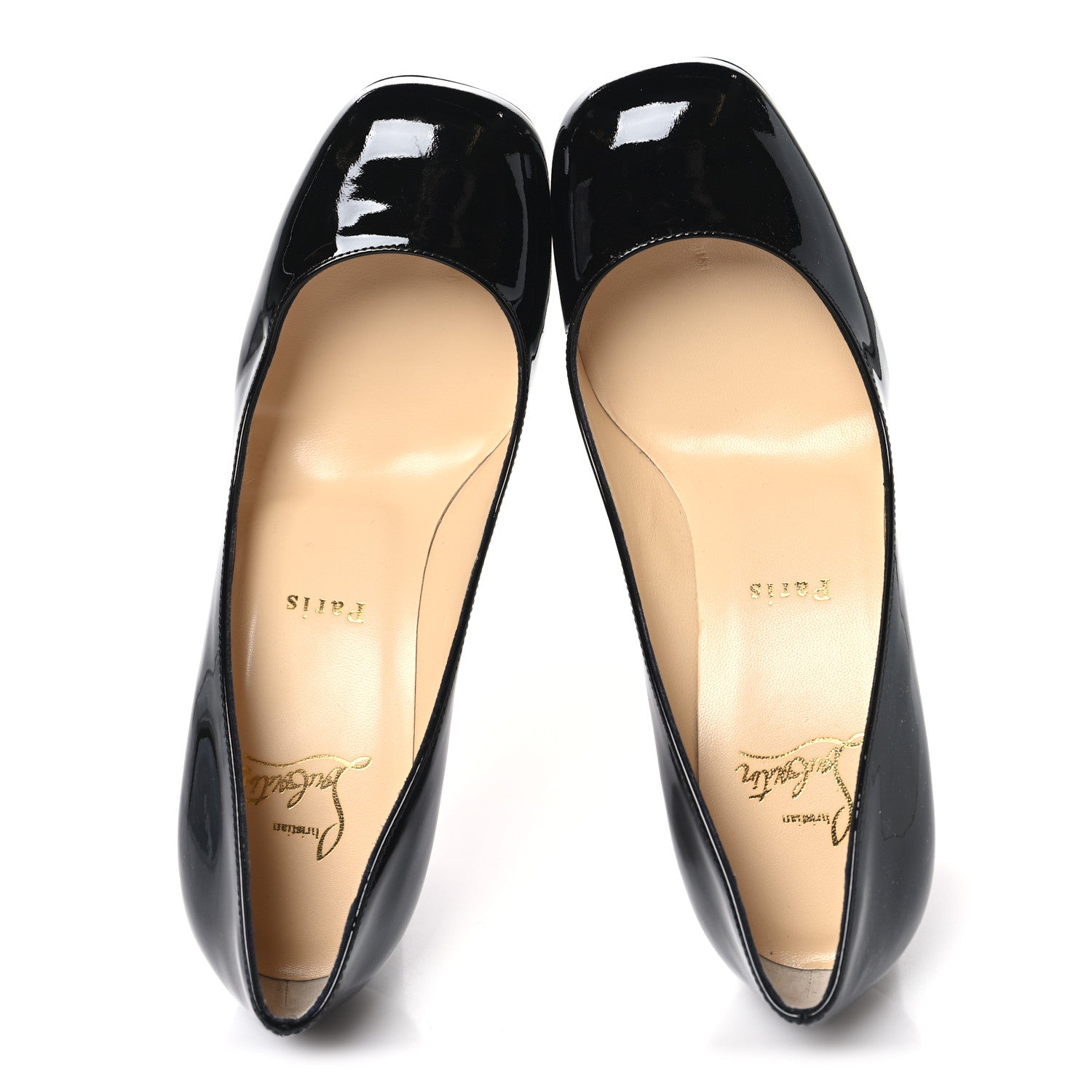 Christian Louboutin Patent Cadrilla 70 Pumps 36 Black 2 of 9