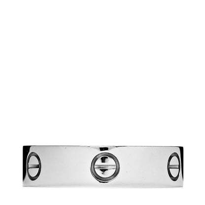 Cartier 18K White Gold 6mm LOVE Ring 63 10.25 3 of 4
